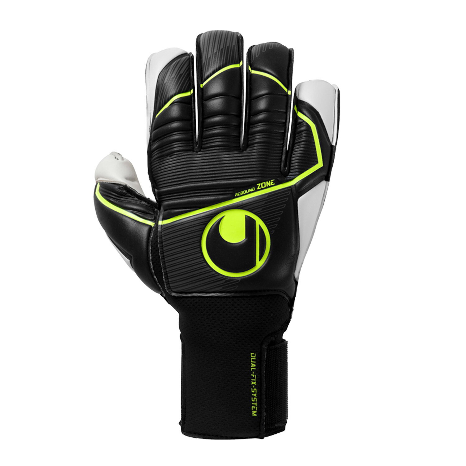 【公式】 uhlsport ( ウールシュポルト ) | ウールシュポルト アブソルートグリップ+ フレックスフレームカーボン | 7 ～ 10号 ブラック × フローイエロー 24SS 1011347 2