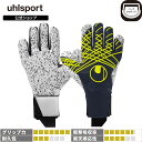 【公式】 uhlsport ( ウールシュポルト ) | プレディクション スーパーグリップ+ ハーフネガティブ | 7 ~ 10号 ネイビー × フローイエロ...