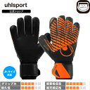 【公式】 uhlsport ( ウールシュポルト ) | 【NEW】ウールシュポルト スーパーレジスト+ ハーフネガティブ | 4 ~ 10号 ブラック × フローオレンジ 1011388-01