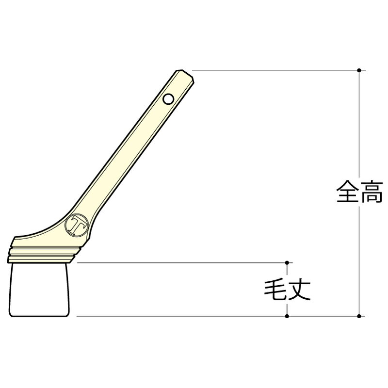 大江戸 白 筋違 白毛 20号 1035520020 刷毛 塗料 DIY ダメ込み用 大塚刷毛製造 D