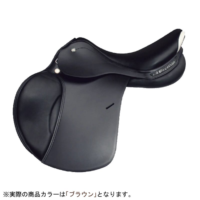 鞍 プレステージ エラスティックプロ P0004 黒 17"M 障害鞍 馬術 乗馬 馬 サドル ミディアムディープシ..