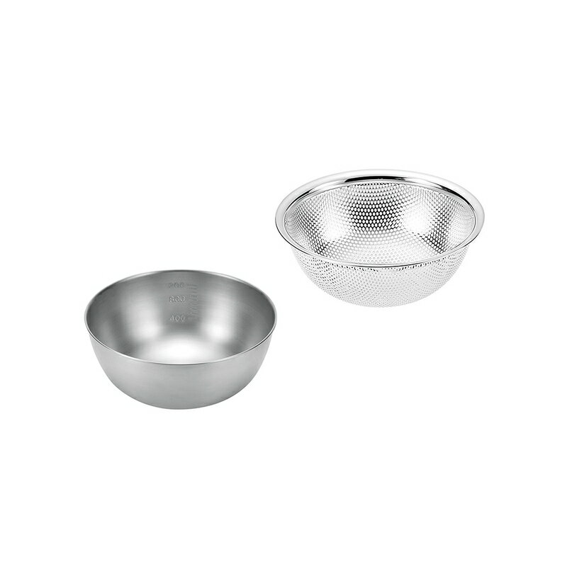 ボウル18cm&パンチングボウル18cm ETF-500 燕人の匠 新潟産 燕産 ギフト 贈答品 プレゼント お歳暮 お中元 キッチン用品 横YH