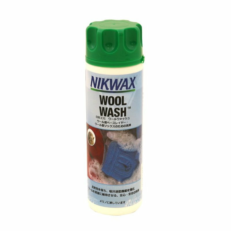 ニクワックス ウールウォッシュ EBE131 洗剤 撥水剤 ウェア用 柔軟性 吸湿速乾性 泥 汗 臭い 除去 アウトドア キャンプ EVERNEW エバニュー SスD
