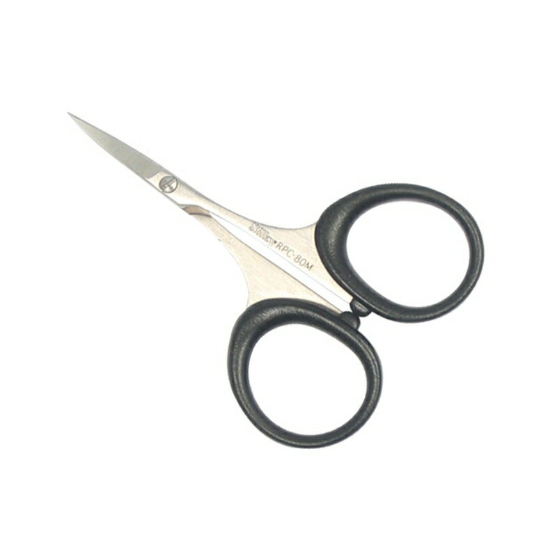 ハサミ クラフト 80mm カーブ RPC-80M 10本入 冷間製造 裏ヒ付け 先端細 ケース付き 腰逃がしハイステン 工作 Silky シルキー 北SH