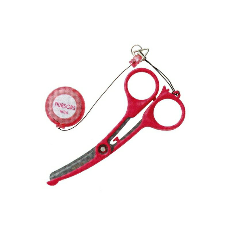 ハサミ ナーサス ミニ カラー選択 NS-130 10本入 カラー選択 フッ素加工 ベタつき防止 ストラップ付き 先端太 子ども安全 先端安全 工作 Silky シルキー 北SH
