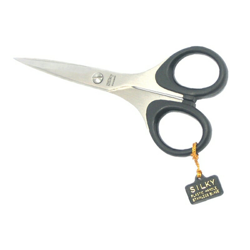 ハサミ オフィスシザー 135mm NBS-135 10本入 冷間製造 裏ヒ付け 先端細 ケース付き 工作 Silky シルキー 北SH