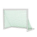 ミニサッカーゴールネット M101 EKU029 200×高150×100cm 球技 ミニサッカーゴール 緑 ポリエチレン440T EVERNEW エバニュー ...