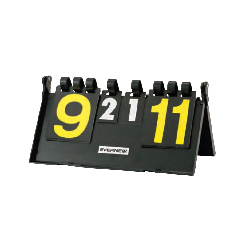 折りたたみ得点板 P EKD911 球技 得点板 ポリプロピレン 特殊コーティングプレート 折りたたみ式 EVERNEW エバニュー SスD