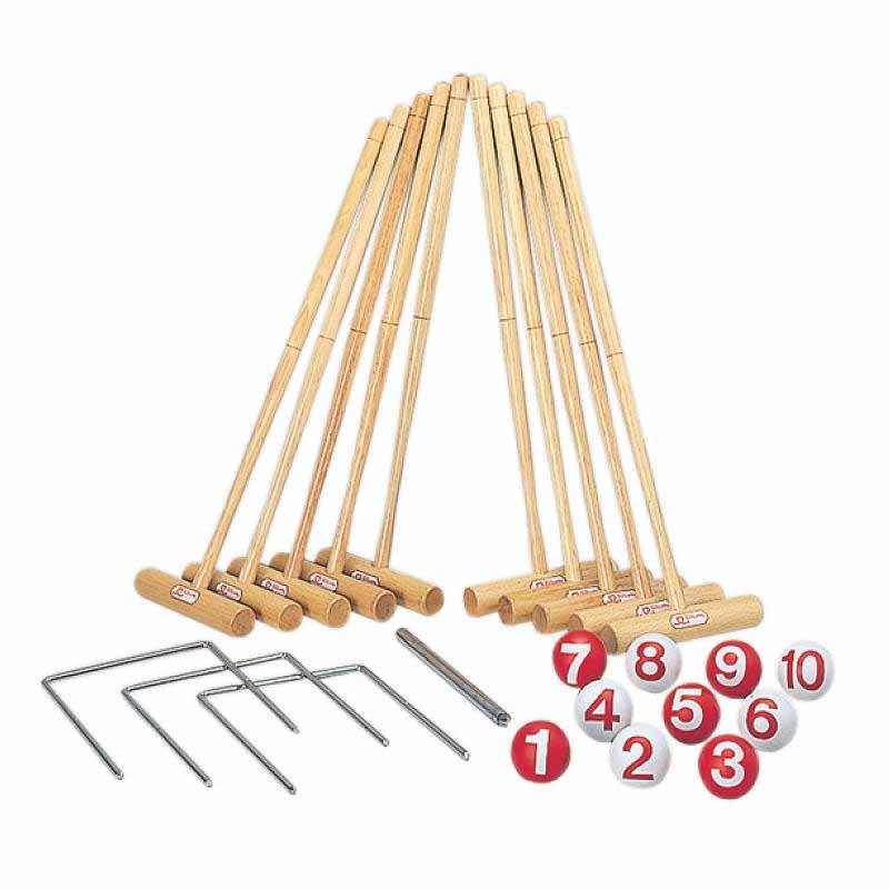 10人用セット スタンダード ゲートボール SG-A スポーツ レクリエーション ゲーム 学生 高齢者 SUNLUCKY サンラッキー SスD