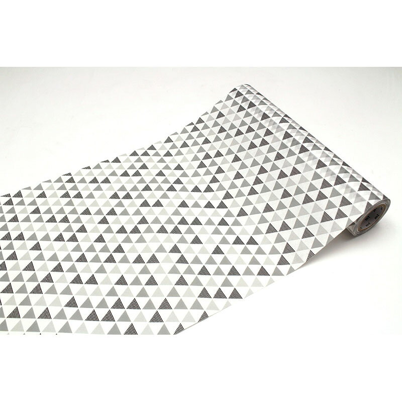 プラスワイズ ホームセンター店の壁紙 壁用テープ mt casa fleece ロール 三角パターン MTCAF2332 フリース 230mm×5m巻 マスキングテープ カモ井加工紙 Lク 代引不可｜アングル2