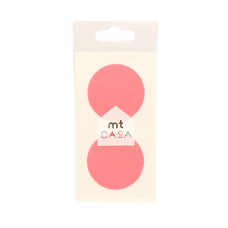シール mt casa seal ショッキングレッド MTCDS004 直径50mm 5シート 10ピース DIY カモ井加工紙 Lク 代引不可