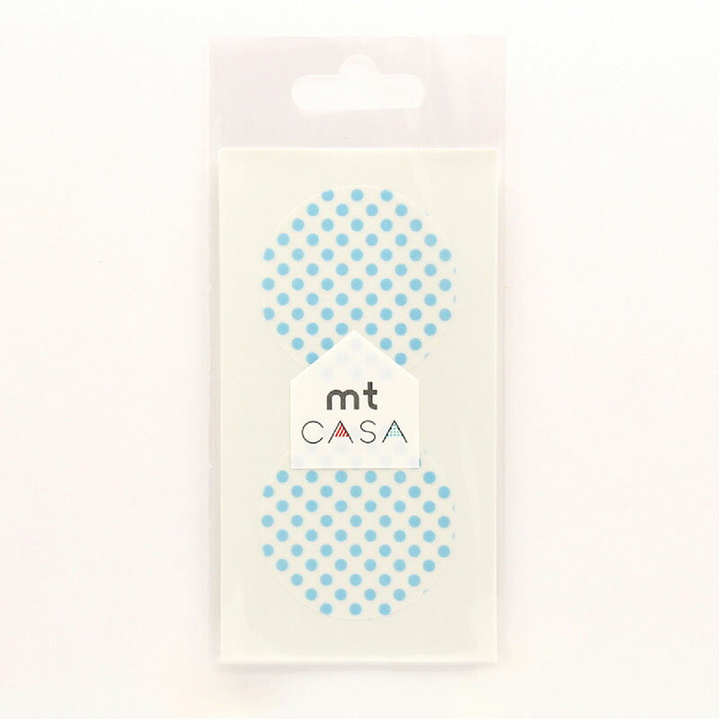 シール mt casa seal ドット アイス MTCDS022 直径50mm 5シート 10ピース DIY カモ井加工紙 Lク 代引不可