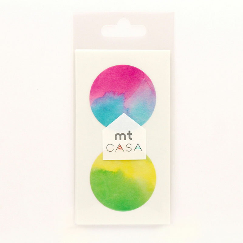 シール mt casa seal 水彩 MTCDS018 直径50mm 5シート 10ピース DIY カモ井加工紙 Lク 代引不可