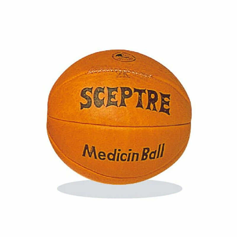 メディシンボール SP-18 2kg トレーニング スポーツ 体幹 腕 胸 背 腰 牛革 SCEPTER セプター SスD