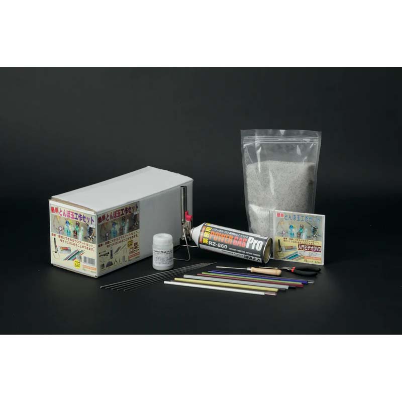 簡単とんぼ玉工作セット TD-100 4セット ガラス細工 とんぼ玉 工作 バーナー DIY レジャー アウトドア プロ 新富士バーナー 福KD