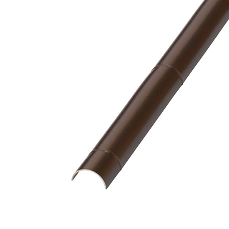 人工竹部材 グローベン竹 千年丸竹 縦割 燻 φ80×L2000mm A40EAK180EH 人工竹垣 エ...