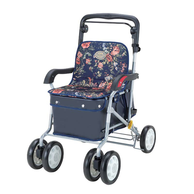 樂天商城 - シルバーカー ボックスタイプ ノーブル カラー選択 介護用品 歩行補助 キャリー 運搬 大容量 収納 安定 折り畳み マキテック 金TD