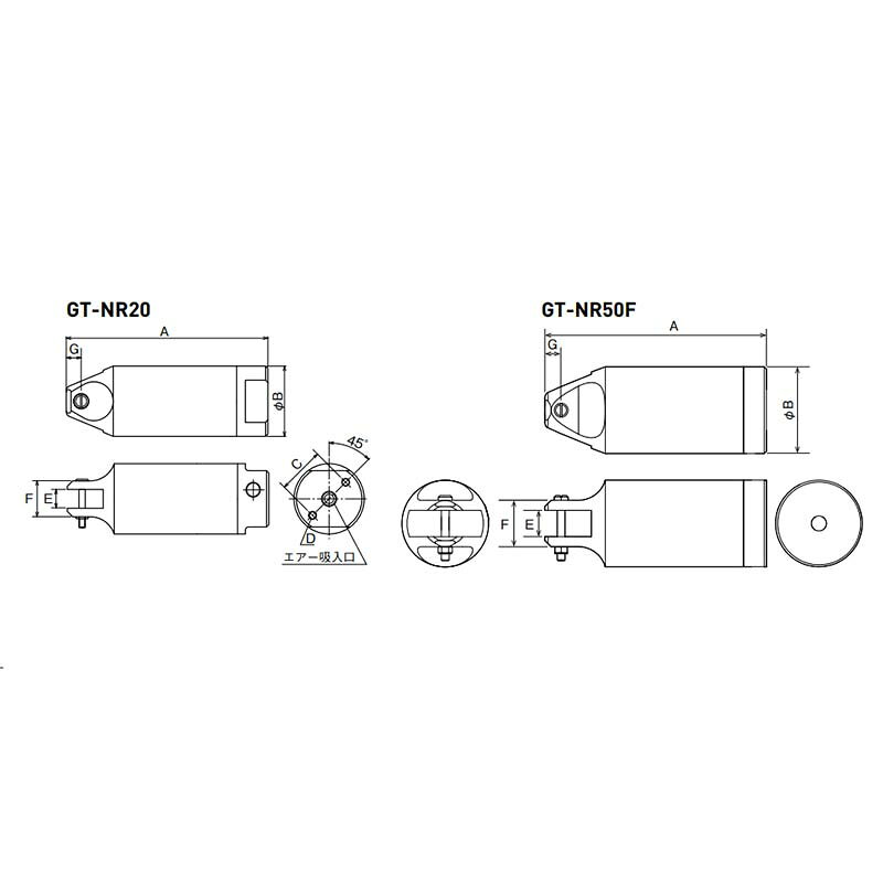 本体のみ 丸型レバーなし エアーニッパー GT-NR7 360017 ニッパー 日曜大工 DIY VE...