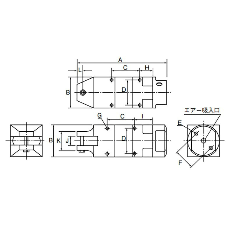 本体のみ 角型 エアーニッパー GT-NS20 360010 ニッパー 日曜大工 DIY VESSEL ベッ...