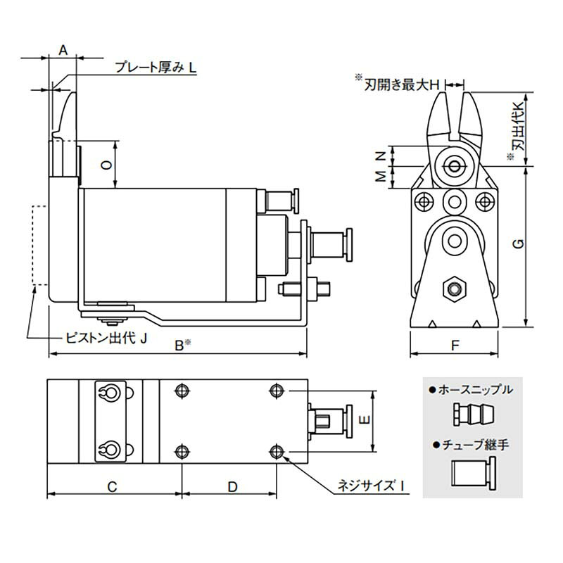 本体のみ スライドエアーニッパー ヨコ型 GT-NY15R 360673 ニッパー 日曜大工 DIY ...