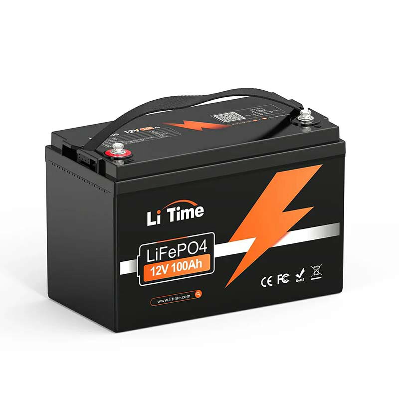 バッテリー LiTime 12V 100Ah リン酸鉄リチウムイオンバッテリー L12V100-100-BASI...