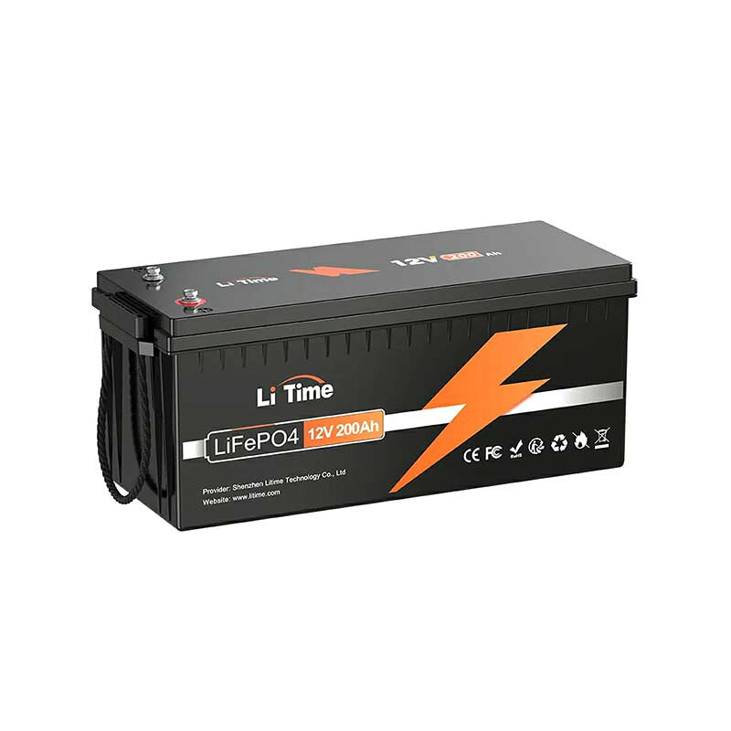 バッテリー LiTime 12V 200Ah サブバッテリー用リン酸鉄リチウムイオンバッテリー ...
