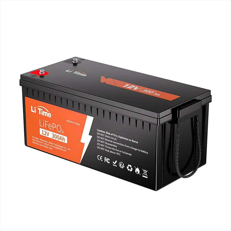 バッテリー LiTime 12V 300Ah リン酸鉄リチウムイオンバッテリー 12V300-200-BASIC...