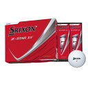 ゴルフボール スリクソン Z-STAR XV SNZSXV9WH 12球入×2セット ツアー ホワイト ゴルフ ボール 2ダース SRIXON スリクソン DU...