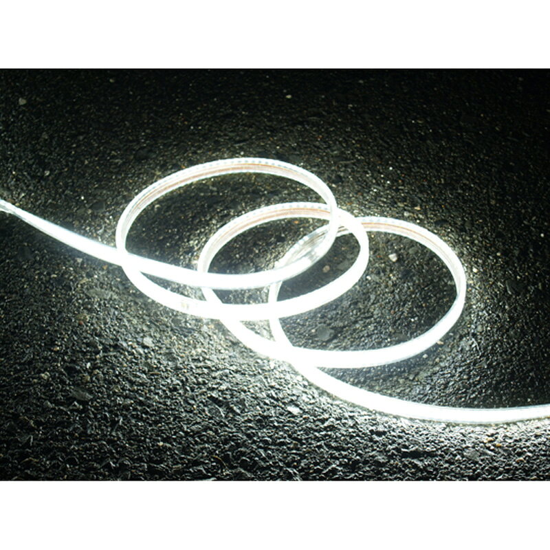 ロープライト LEDロープライト 白 20m 電源付き FRL-W20M 10本セット 片面 発光 チューブライト LEDライト 夜間 作業 暗闇 エレベーター 点検 富士倉 T儀D uscire-10073311 プラスワイズ ホームセンター店 サンプル画像2