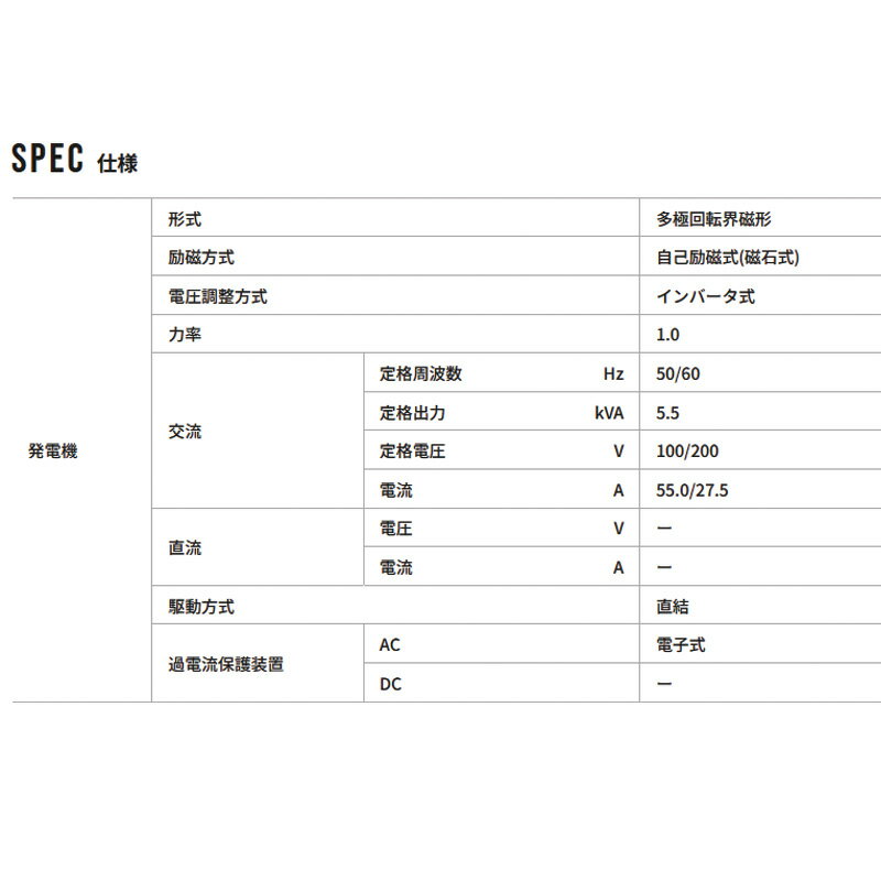 ȯ�ŵ� ����С�����ȯ�ŵ� EF5500iSDE INVERTER ��ʽ��� 5.5kVA ���� 97kg ����� ���� �����ȥɥ� ������ �ɺ� Willbe ������ӡ� WAKO D