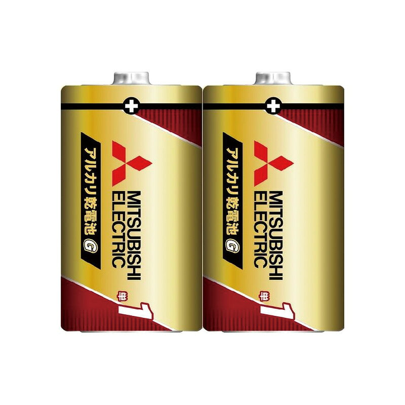 乾電池 アルカリ乾電池 単1 LR20GR/2S 2本入×50セット 災害 避難所 停電 懐中電灯 ランタン 長期保管 10年 MITSUBISHI ELECTRIC 三菱電機 カSD