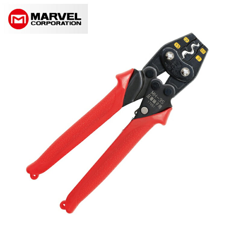 圧着工具 ペンチ MH-3S 圧着 電気設備 裸圧着端子 スリーブ ハンドプレス MARVEL マーベルD 送料無料 メール便