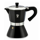 Pezzetti ベルエクスプレス6cup PZ-BL6BK ブラック コーヒー アウトドア レジャー ポット エスプレッソ ダッチウエストジャパン ダW 代引...