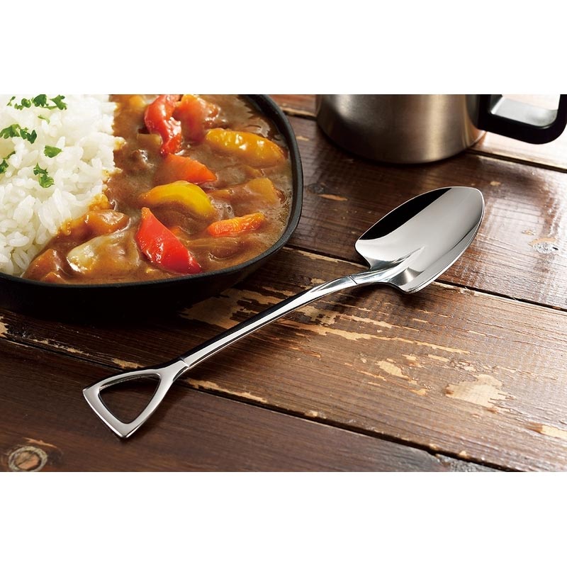 スプーン カレースコップ SHV-01 カトラリー 新潟産 燕産 国産 アウトドア キャンプ BBQ レジャー 横YH 送料無料 メール便 uscire-10007760 プラスワイズ ホームセンター店 サンプル画像2