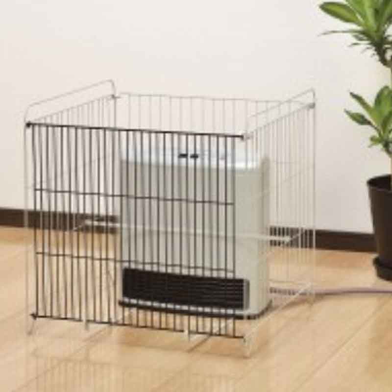 ストーブガード 石油・ガス兼用ファンヒーター専用ガード GFGS-60N ガスヒーター フェンス やけど防止 ..