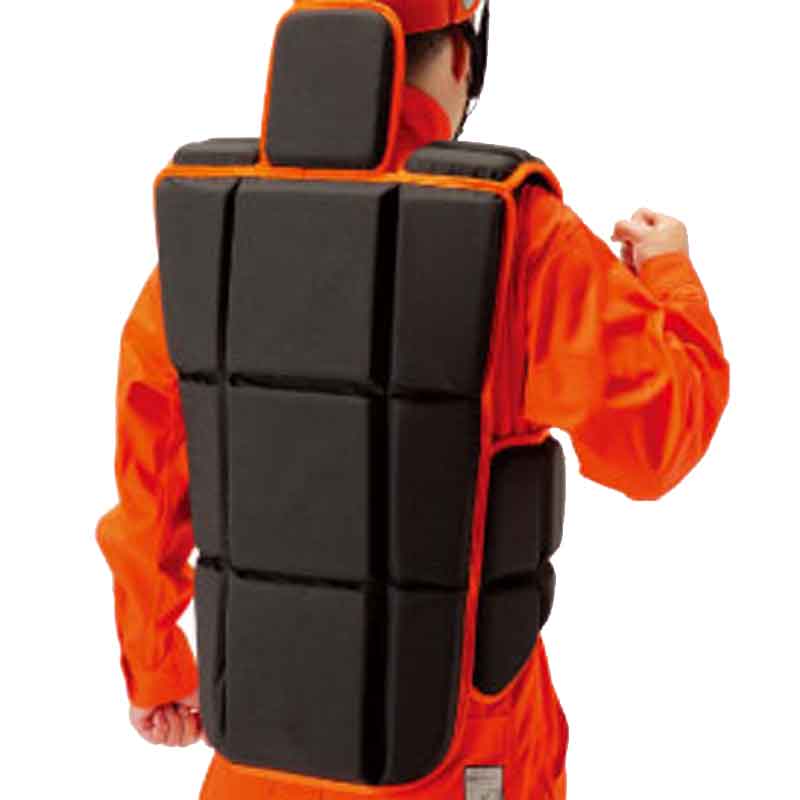 受注生産品 プロテクター 防災用背中プロテクター 2230 防災 防具 保護 落石 耐衝撃 耐熱 難燃 防火トーヨーセーフティ TOYO SAFETY 三冨D