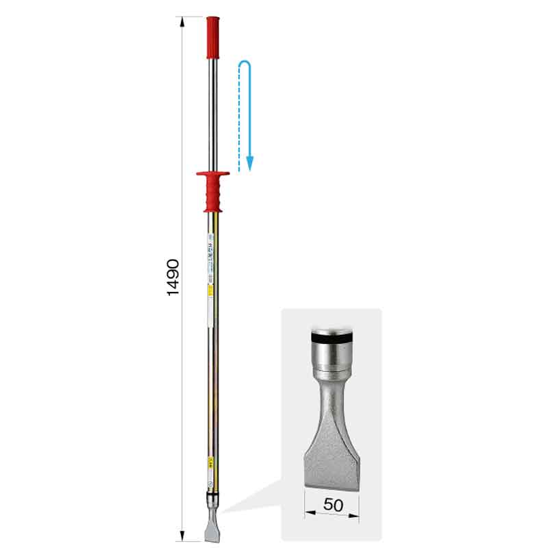 氷割り ガン太 CS スライドハンマー式 氷 圧雪 剥がし 除雪 除雪用 123 伊藤製作所 アMD 2