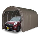 車庫 パイプ車庫 2540U SB 軽自動車用 スーパーブラウン 埋込式 シート ガレージ 南栄工業 D 時間指定不可