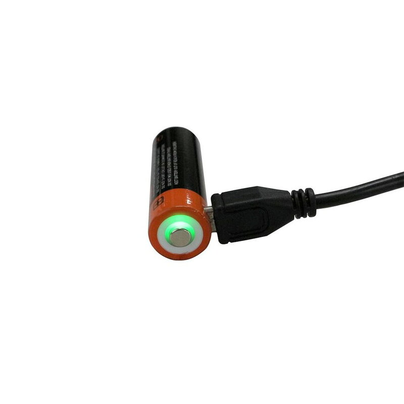 プラスワイズ ホームセンター店の替え電池のみ リチウムイオン電池 14500 NRB-L750 充電池 ヘッドライト ハンドライト 釣り ナイトゲーム ニクロン Nicron 福KD 送料無料 メール便｜アングル3