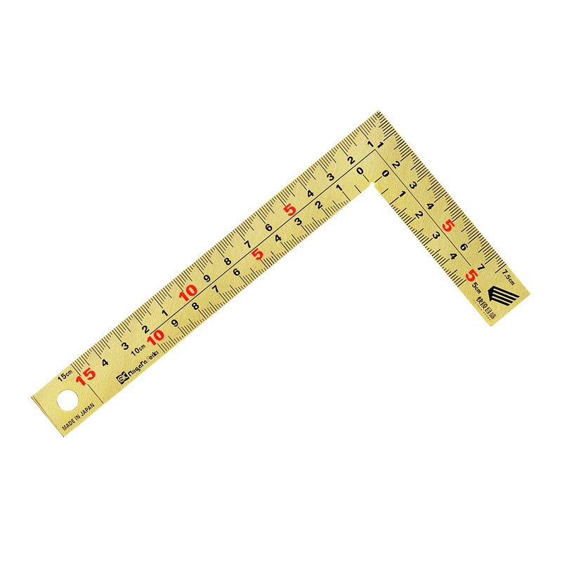差金 金曲尺 15cm 快段目盛 厚手幅広 GMT-15CKD 金鷲 ゴールド センチ目 センチ 指金 指矩 差し金 定規 物差し SK 新潟精機 カSD 送料...