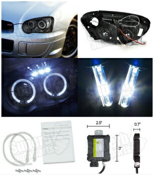 Fits Subaru Impreza GR Blue 4-LED Xenon Bright Side Light Beam Bulbs Pair
