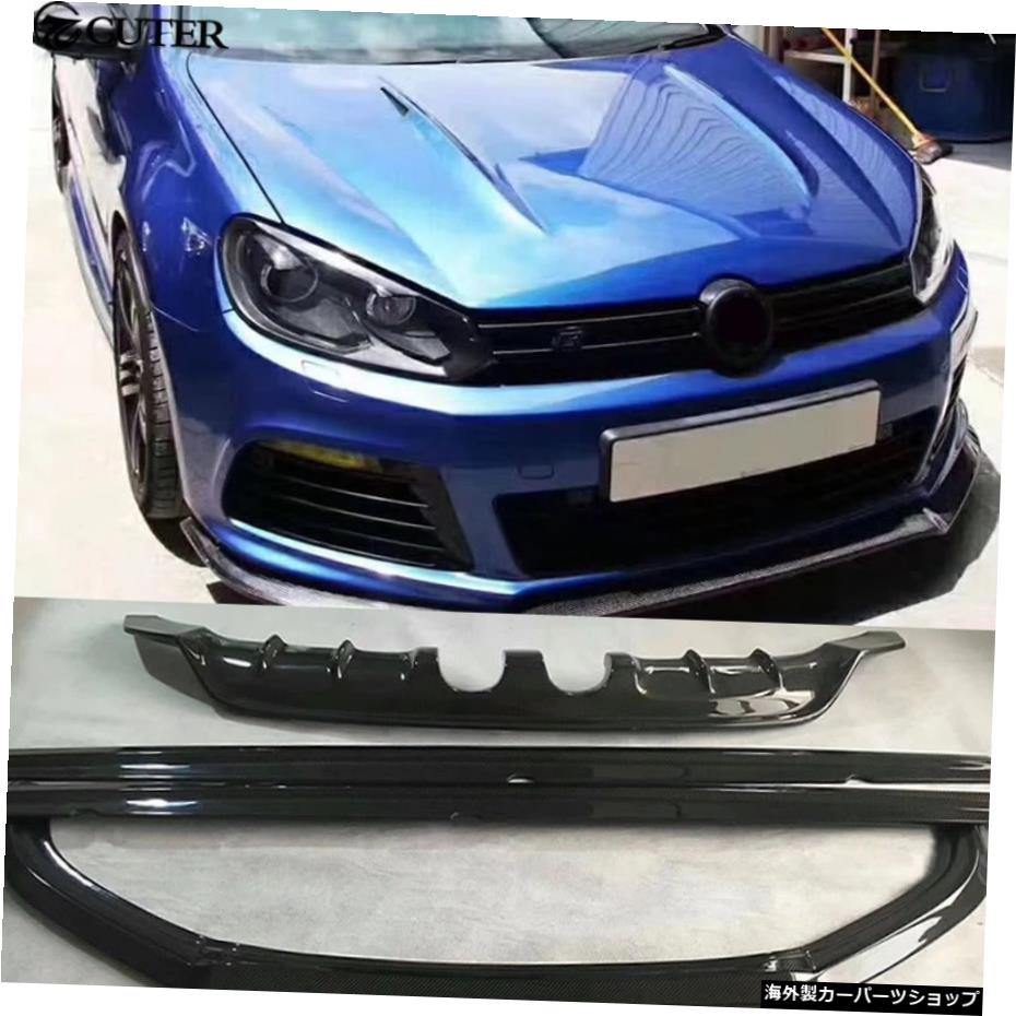 Golf6R20カーボンファイバーフロントリップリアディフューザーサイドスカートforGolf6Mk6 R20 11-13 Golf 6 R20 Carbon Fiber Front Lip Rear Diffuser Side Skirts for Golf6 Mk6 R20 11-13