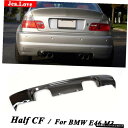 ハーフカーボンファイバーリアルバンパーリップディフューザーカーテールデコレーションスタイリングBMWE46M3 1999-2006 Half Carbon Fiber Real Bumper Lip Diffuser Car Tail Decoration Styling For BMW E46 M3 1999 - 2006