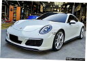 【フロントリップピース】ポルシェ911991.2モディファイドスモールサラウンドカーボンファイバーフロントサイドスカートアウトリップリアスポイラーテールに適合 ...