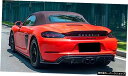 16-19の新しいポルシェ718ボクスターモディファイドスモールサラウンドカーボンファイバーリップリアスポイラーに適しています Suitable for 16-...