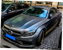 W205ベンツCクラスC63クーペ修正スモールサラウンドカーボンファイバーFdリップショベルフロントスポイラーに適しています Suitable for W205...