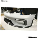 【ハーフカーボン】718Gt4スタイルカーボンファイバーFrpフロントバンパーカーボディキットポルシェボクスターケイマン718チェンジGt4スタイル 【HALF CARBON】718 Gt4 Style Carbon Fiber Frp Front Bumper Car Body Kit for Porsche Boxster Cayman 718 Change Gt4 Style