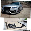 A4B8未塗装車体キットオートフロントバンパーサイドスカートリアディフューザーアウディA4B8キャラクターボディキット08-12 A4 B8 Unpainted...