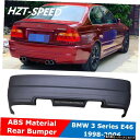 E46 MTタイプABS塗装されていない車体キットBMW3シリーズ用リアバンパーE46モディファイM3タイプ1998-2006 E46 MT Type ABS ...