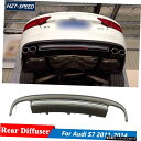 未塗装PP素材リアバンパーリップディフューザーアウディA7S7スタンダードカー2011-2014 Unpainted PP Material Rear Bump...